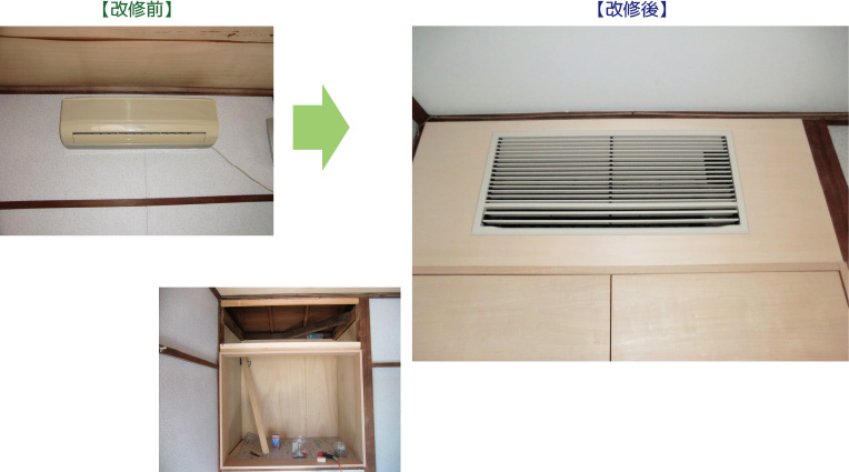 設備改修エアコン