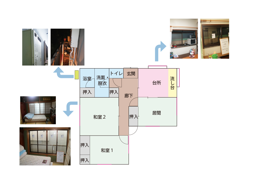 既存の出窓や障子を活かした窓断熱